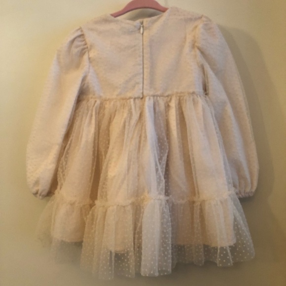 NWT - Mayoral Baby Toddler Girl Tulle Dress Cream - Picture 10 of 11